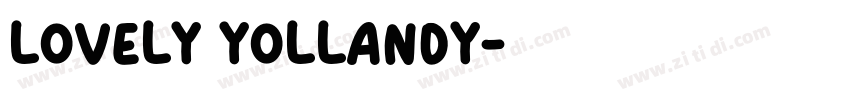 Lovely Yollandy字体转换